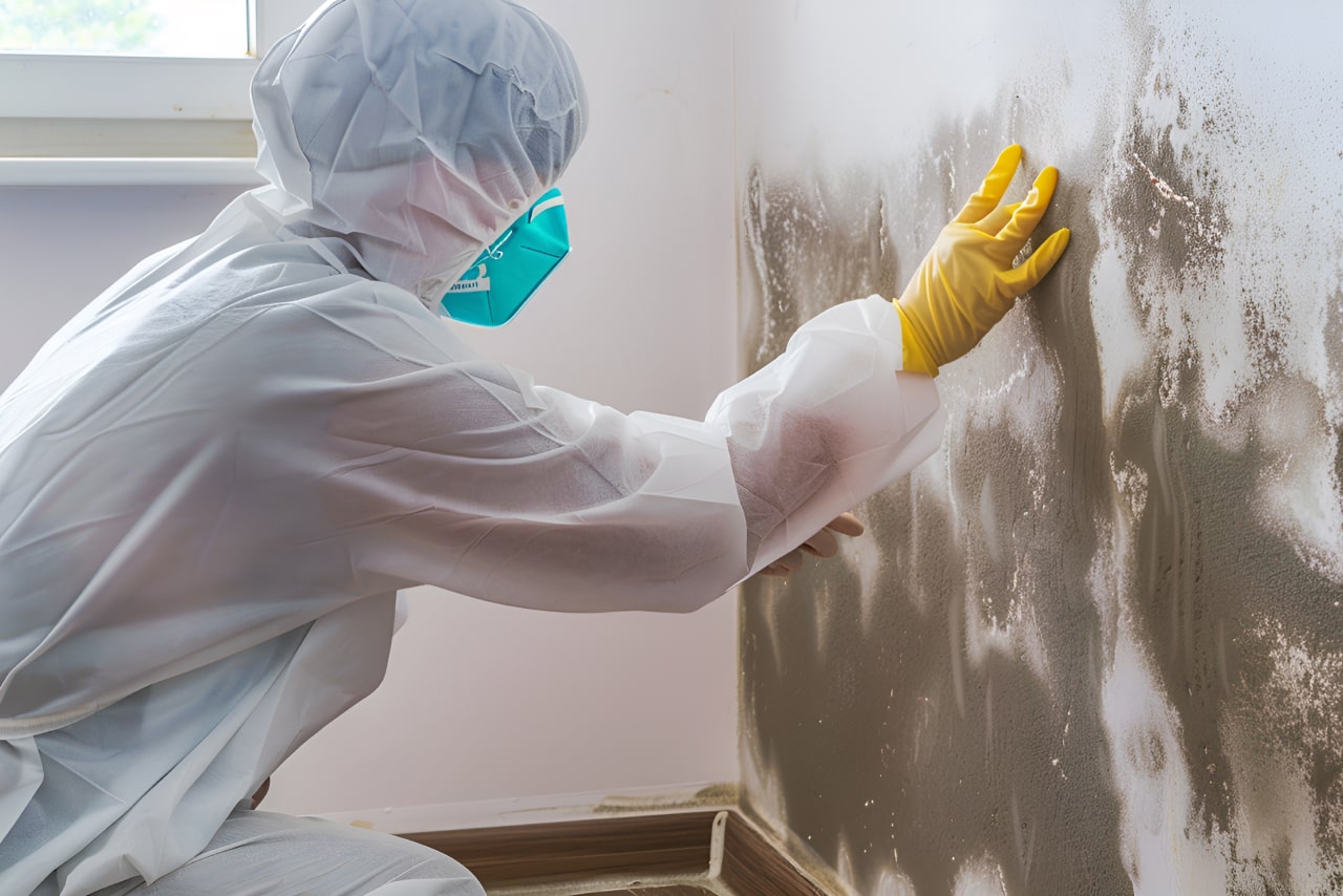 Fully suited Mould specialist at work in Singapore